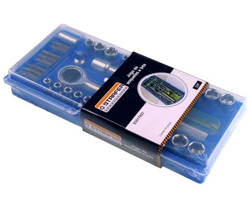 Jogo de Soquetes e Bits Starfer 3/8" 40 Peças 03517837 - Imagem 2