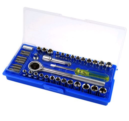 Jogo de Soquetes e Bits Starfer 3/8" 40 Peças 03517837