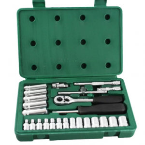 Jogo de Soquetes 1/4" com 25 Peças SATA-ST09001SJ