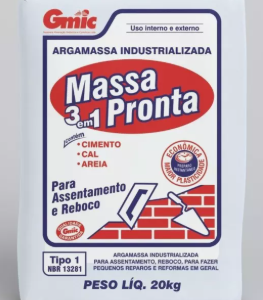 Massa Pronta 3 em 1 Minercola 20kg
